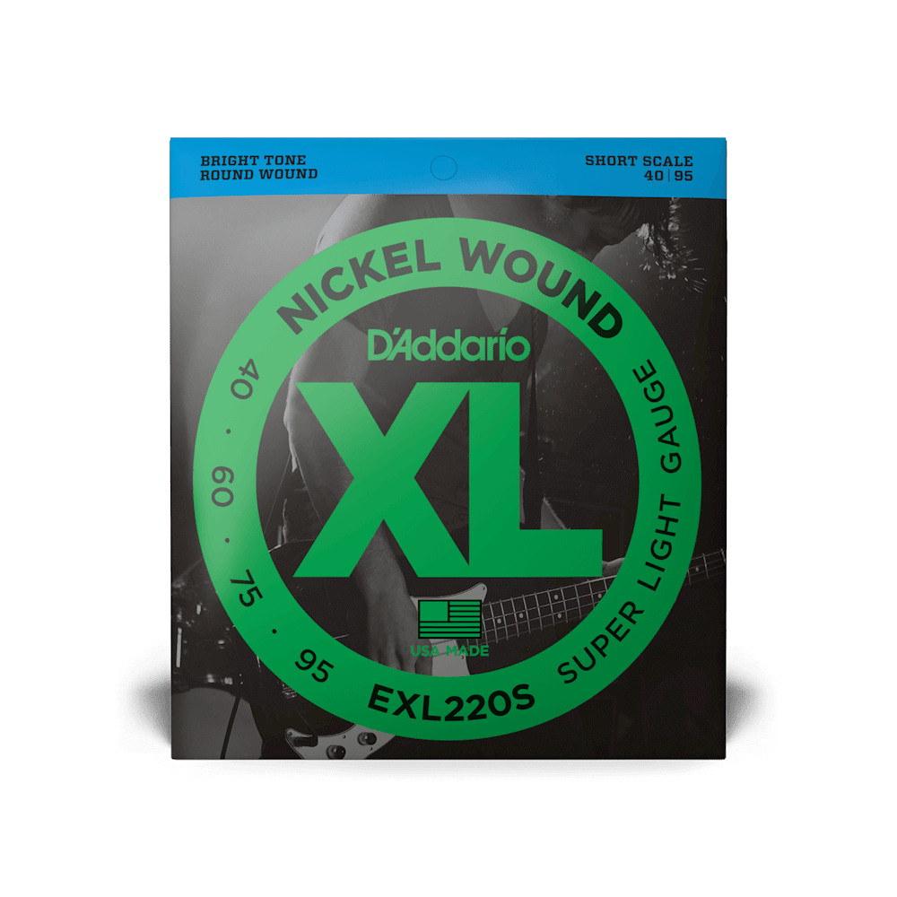 D'Addario EXL220S Nickel Wound Bass Guitar Strings, Super Light, 40-95, Short Scale - Image 2