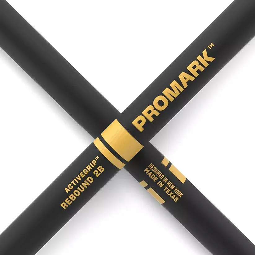 Promark Rebound 2B ActiveGrip - 3 Pairs - Wood Tip Drumsticks - Image 2