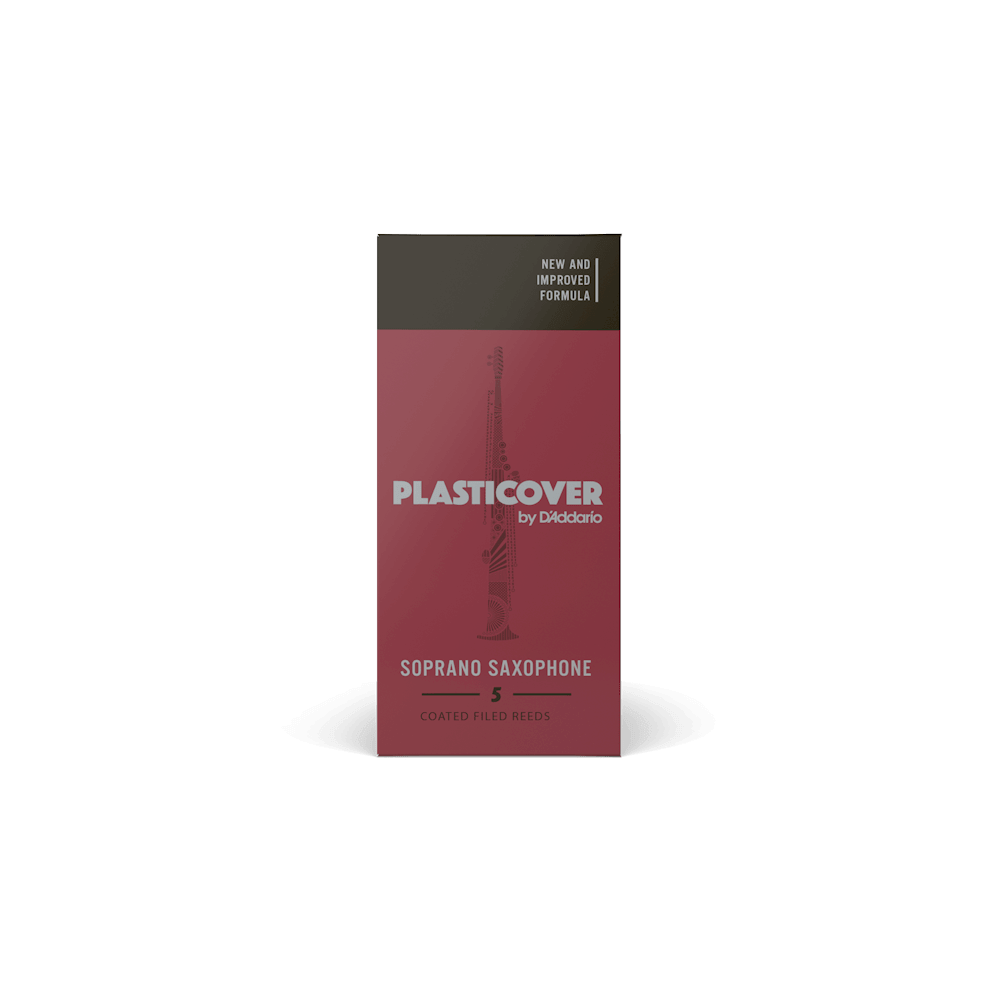 Plasticover by D'Addario Soprano Sax Reeds, Strength 2, 5-pack - Image 2