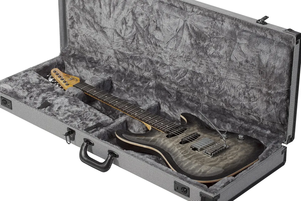 Schecter Fuji California Series Electric Guitar w/ Case - Charcoal Burst - Image 2