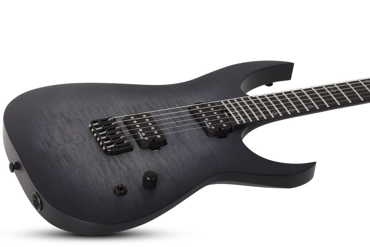 Schecter KM-6 MK-III Electric Guitar. Legacy Transparent Black Burst. - Image 2