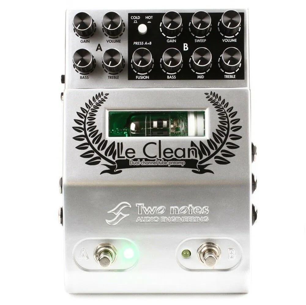 Two Notes Audio Engineering Le Clean Dual Channel Tube Clean Preamp Pedal - Image 2