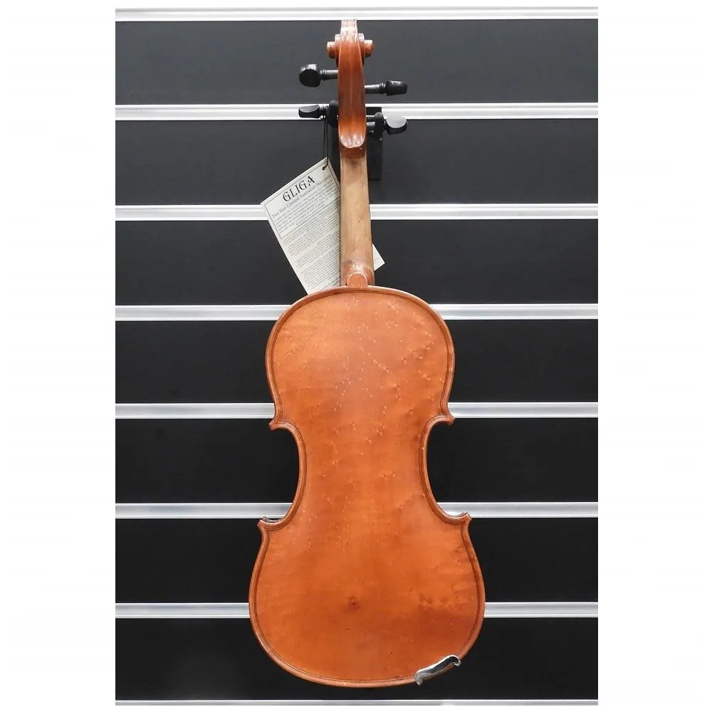 Gliga 2 Violin 4/4 Birdseye Maple 1 Piece back C/w Case & Bow - Image 3
