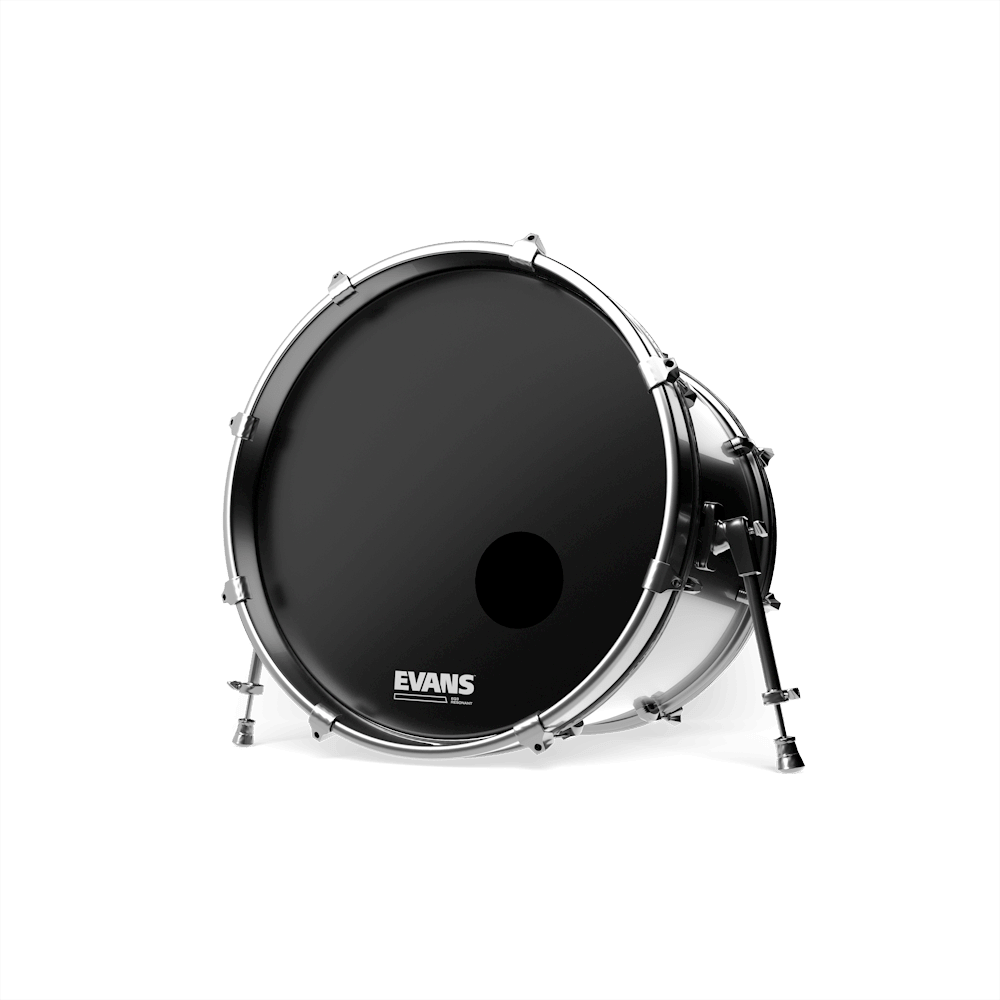 Evans EQ3 Resonant Black Bass Drum Head, 18 Inch - Image 3