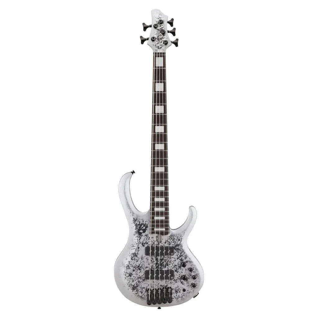 Ibanez BTB25TH5SLM 5-String 25th Anniversary Electric Bass (Silver Blizzard Matte) - Image 3