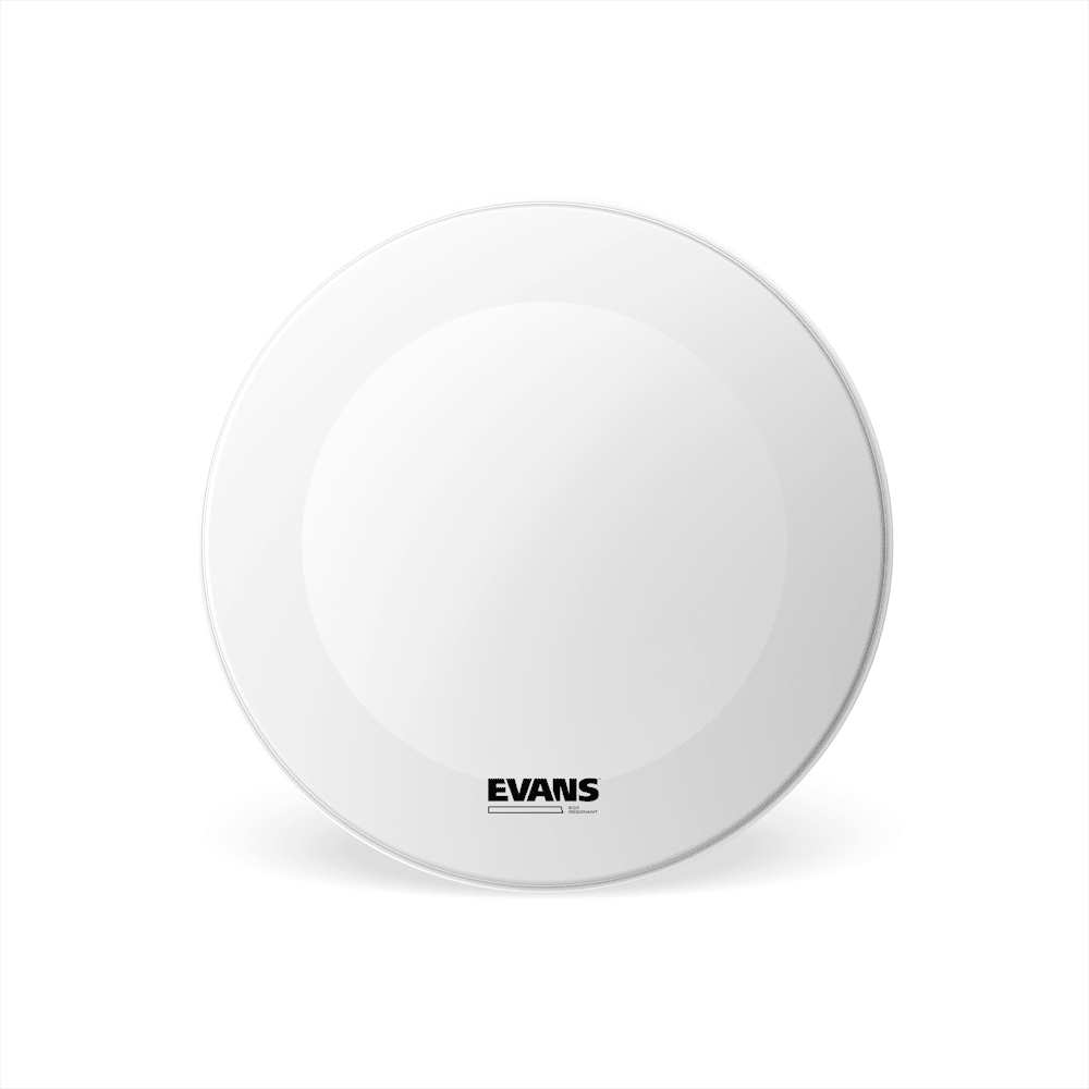 Evans EQ3 Resonant Coated White Bass Drum Head, No Port, 18 Inch - Image 4