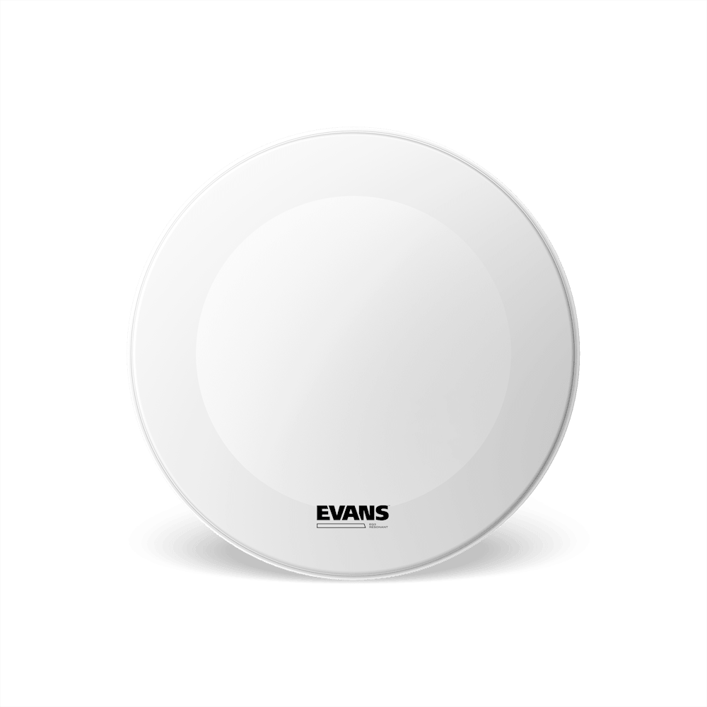 Evans EQ3 Resonant Coated White Bass Drum Head, No Port, 26 Inch - Image 4
