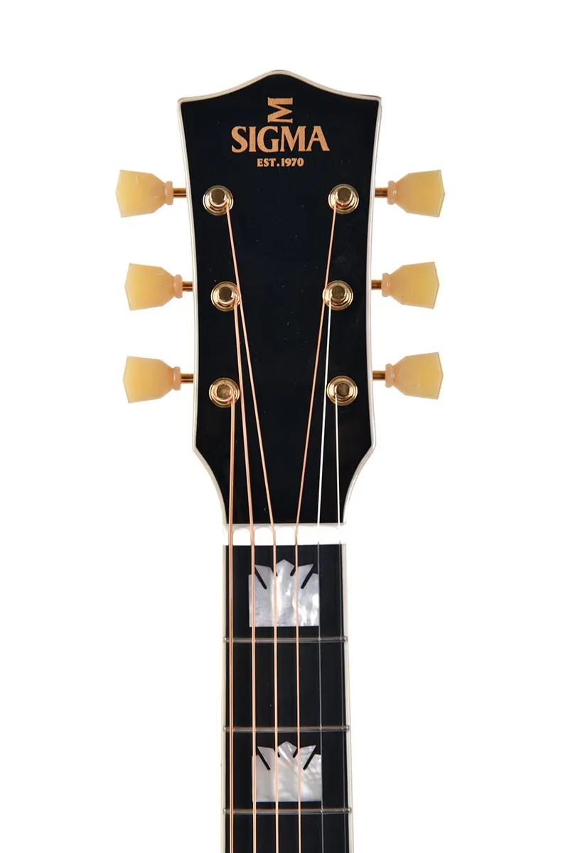 Sigma GJA-SG200 Maple Acoustic / Electric Guitar w/ Fishman Sonitone Wine Red - Image 4