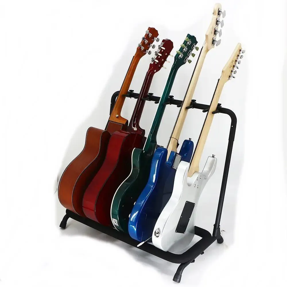 BBT Multiple Acoustic / Electric Guitar Stand - Black - Holds 3 Guitars - Image 4