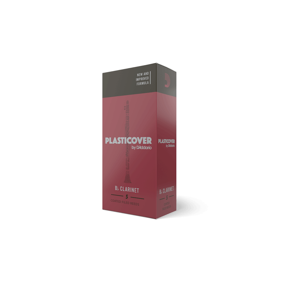Plasticover by D'Addario Bb Clarinet Reeds, Strength 2.5, 5-pack - Image 4