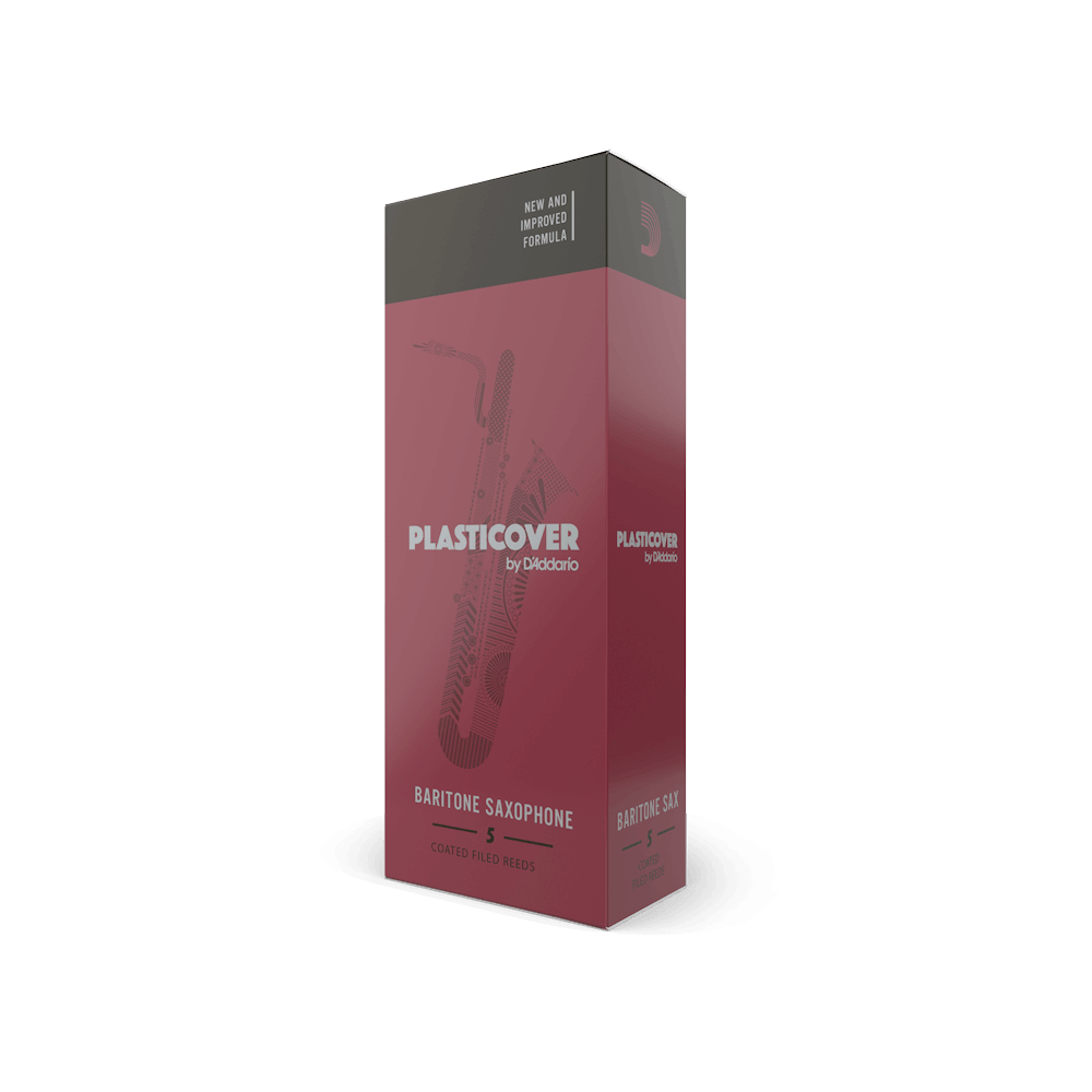 Plasticover by D'Addario Baritone Sax Reeds, Strength 2, 5-pack - Image 4