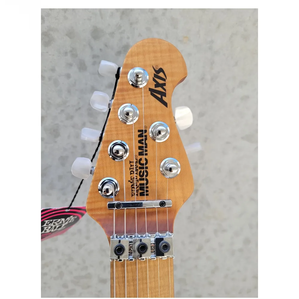 Ernie Ball Music Man Axis Electric Guitar - Roasted Amber Flame - Image 5