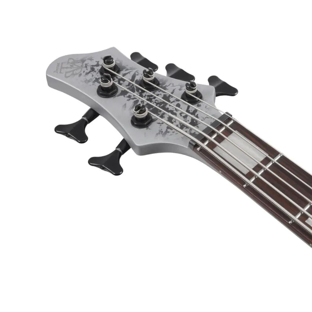 Ibanez BTB25TH5SLM 5-String 25th Anniversary Electric Bass (Silver Blizzard Matte) - Image 5