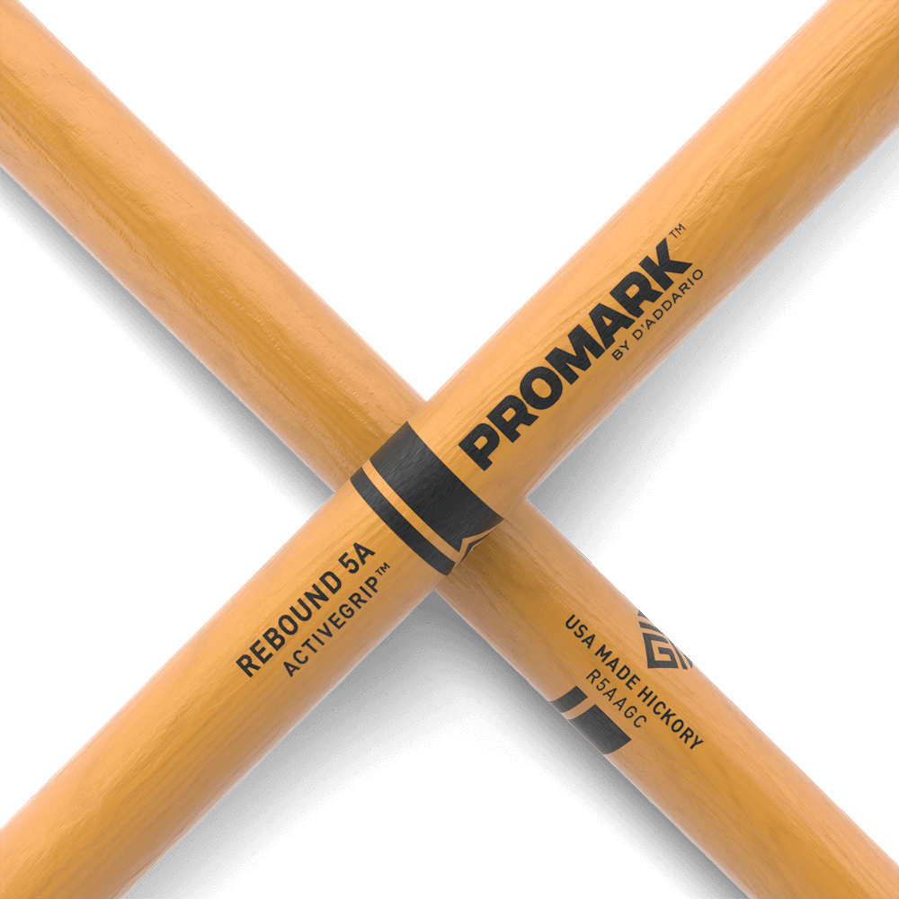 Promark Rebound 5A ActiveGrip Clear Drumsticks 1 Pair - Image 5