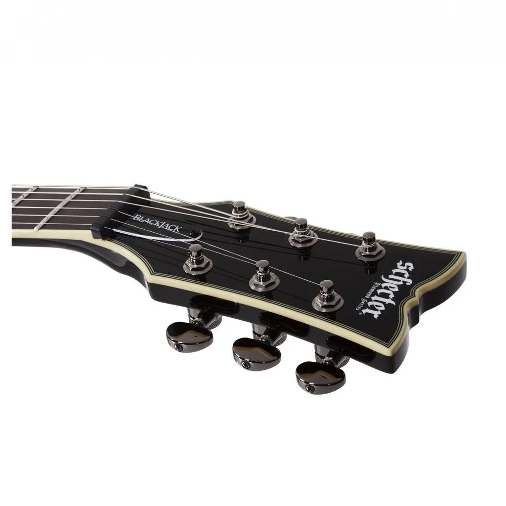 Schecter Solo-II Blackjack Electric Guitar - Black Gloss - Image 5