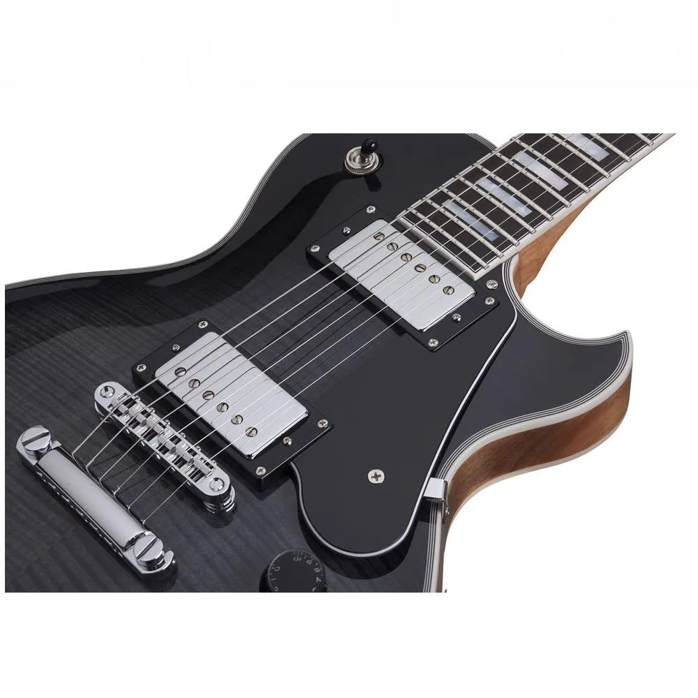 Schecter Solo II Custom Electric Guitar - Trans Black Burst - Image 5