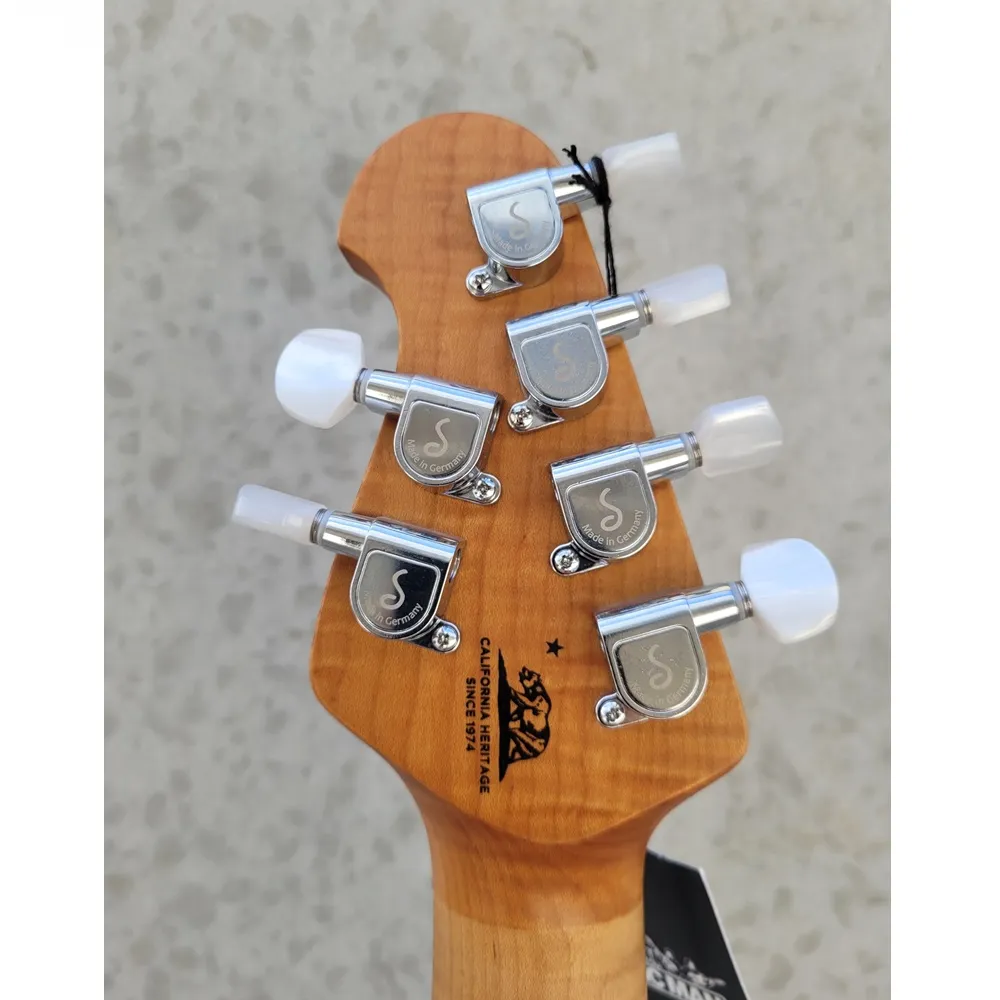 Ernie Ball Music Man Axis Electric Guitar - Roasted Amber Flame - Image 6
