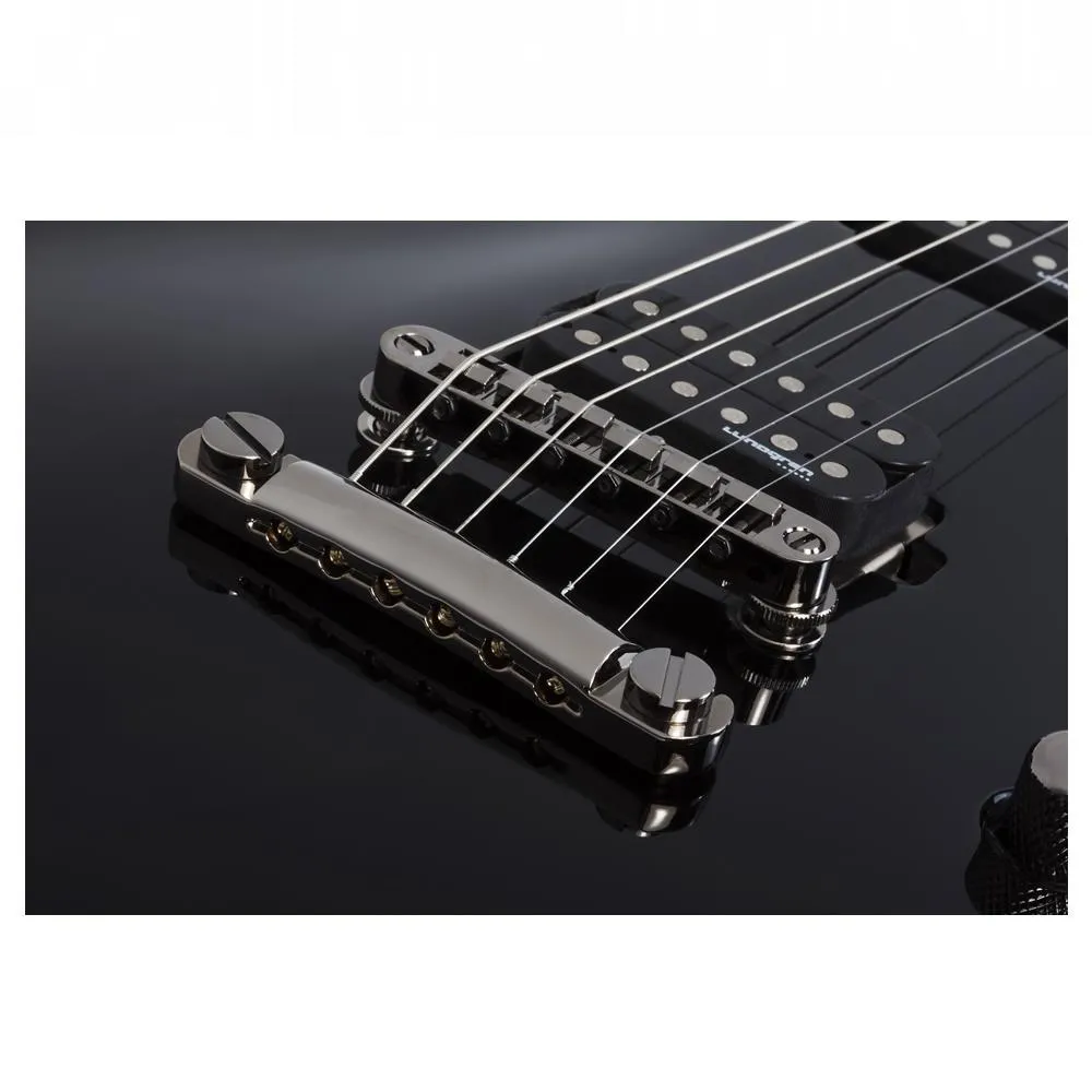 Schecter Solo-II Blackjack Electric Guitar - Black Gloss - Image 6
