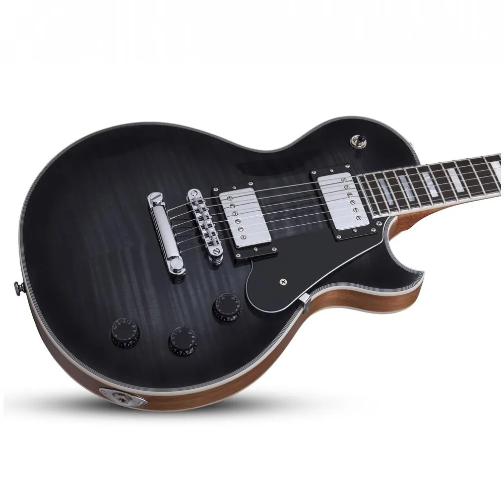 Schecter Solo II Custom Electric Guitar - Trans Black Burst - Image 7