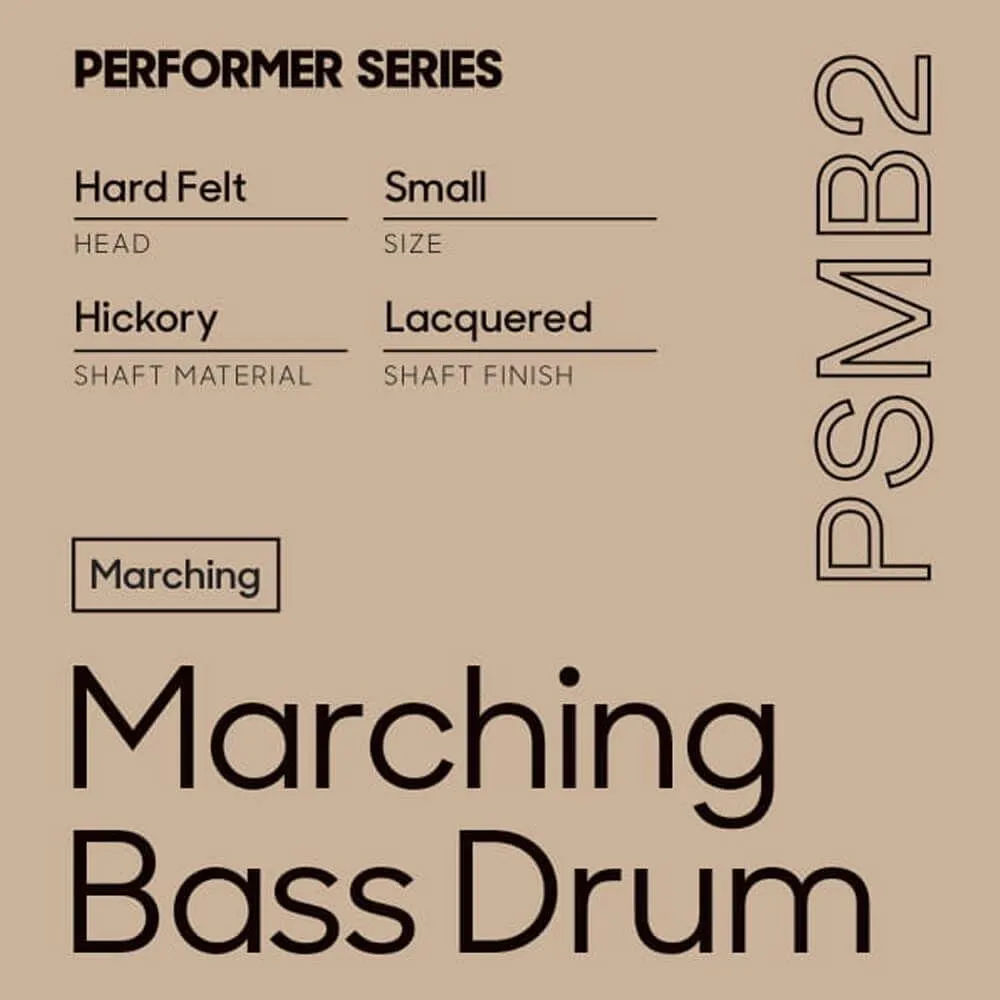 Promark PSMB2 Performer Series Bass Drum Mallet - Image 8