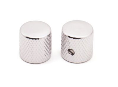 BBT Metal Flat Top Knob - Chrome - Set of 2