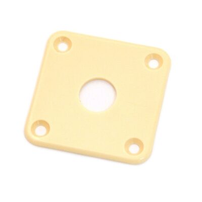 BBT Jack Plate Square for Les Paul - Cream Plastic