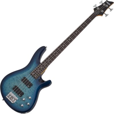 Schecter SCH-589 4-String RH C-4 Plus Series Bass Guitar - Ocean Blue Burst