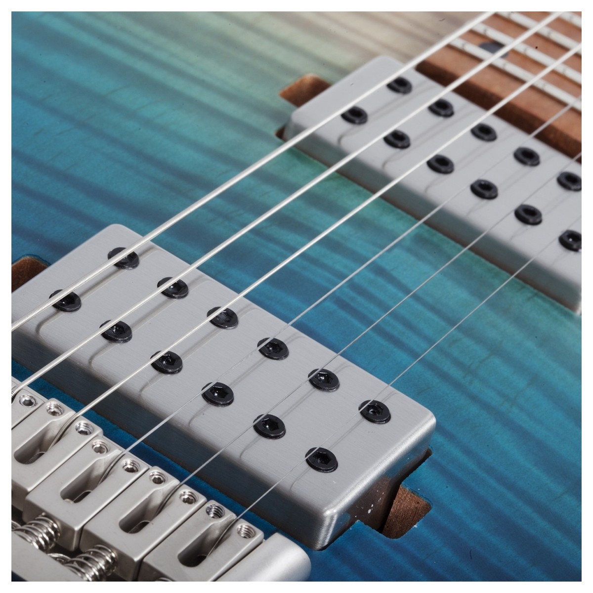 Schecter SCH3937 C-1 Standard Plus Electric Guitar - Transparent Blue Fade - Image 3