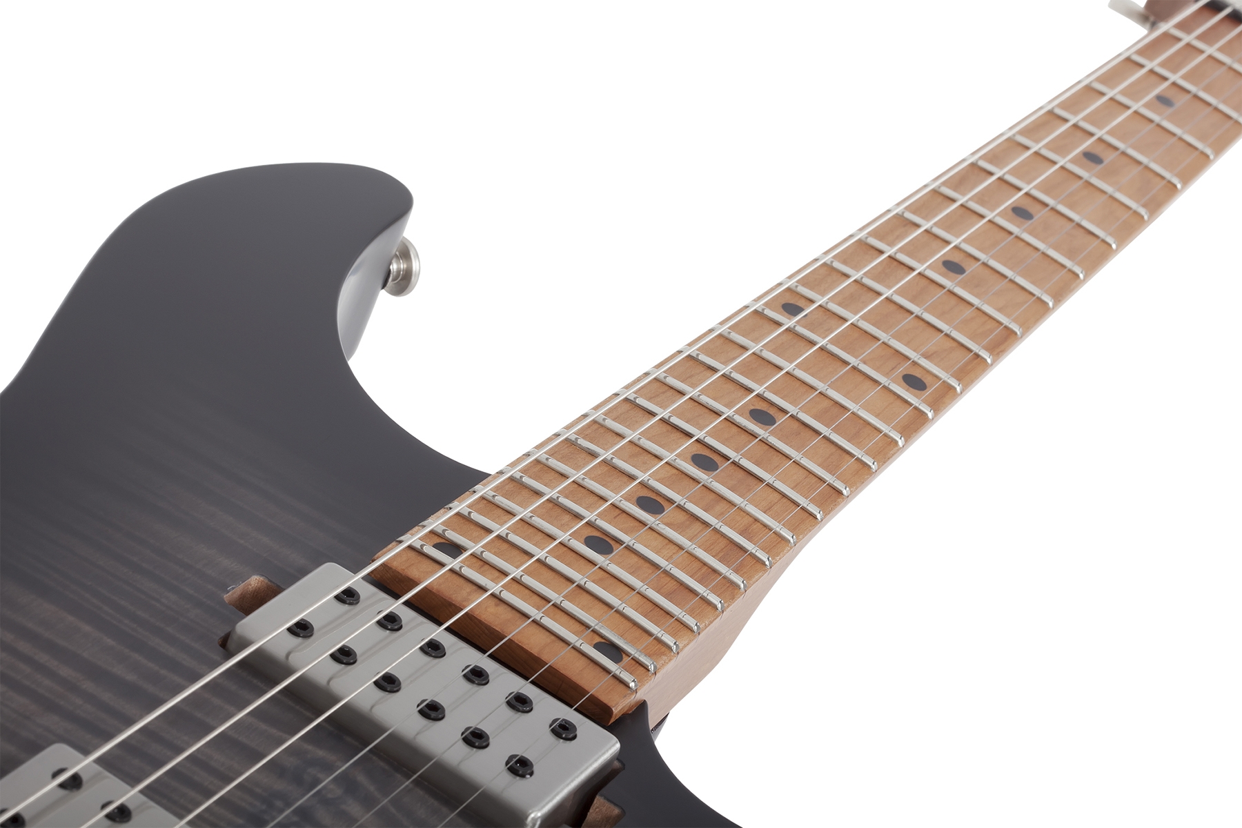 Schecter SCH3936 C-1 Standard Plus Electric Guitar - Transparent Black Burst - Image 4