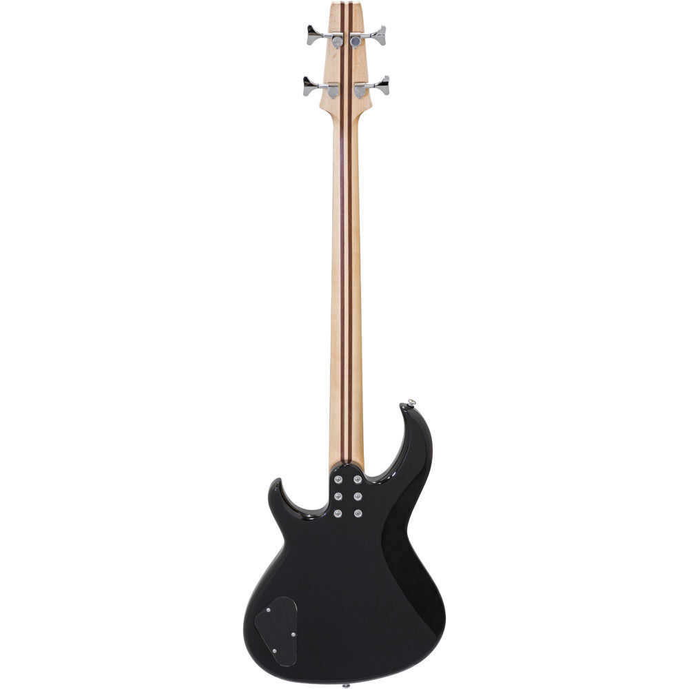 Aria Pro II SB-ONE Series Electric Bass Guitar in Black Gloss - Image 2