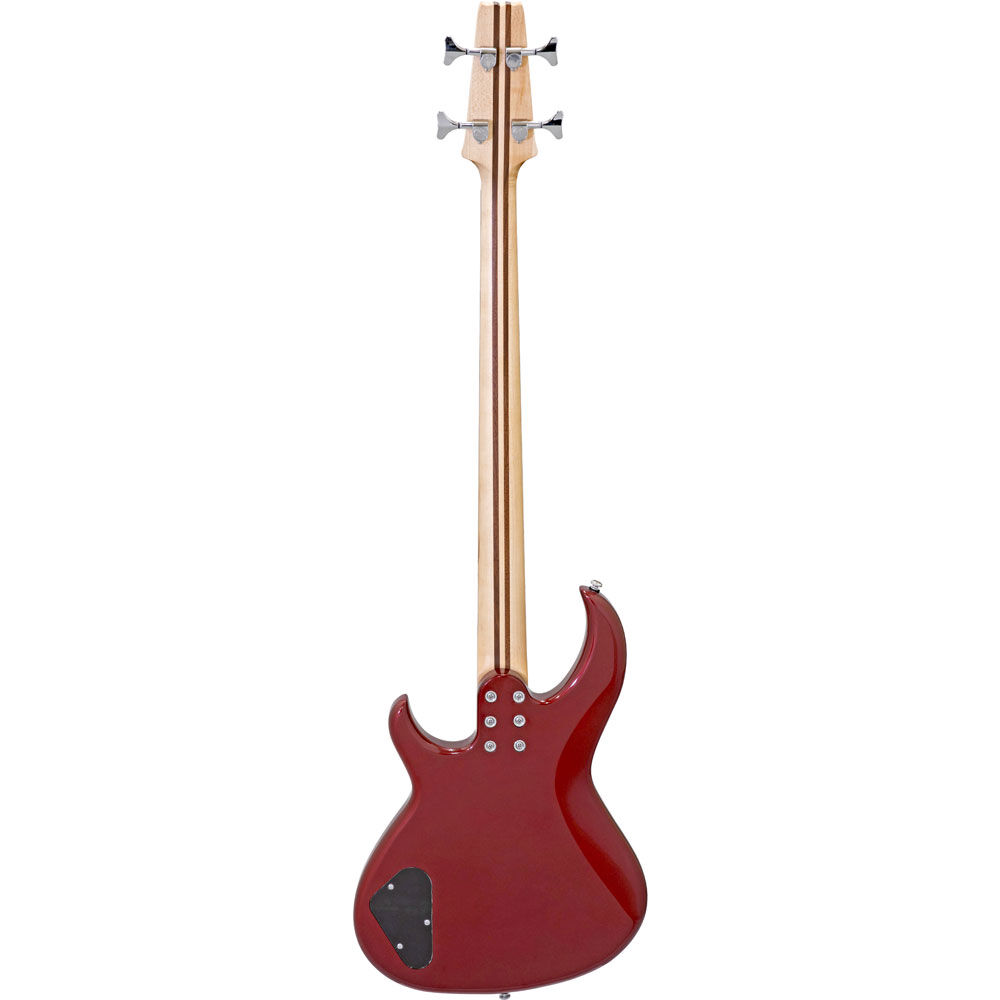 Aria Pro II SB-ONE Series Electric Bass Guitar in Candy Apple Red Gloss - Image 2