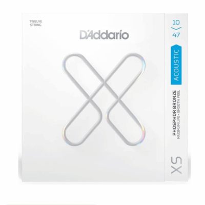 D'Addario XSAPB1047-12 Phosphor Bronze 12 String Acoustic Guitar Strings - .010-.047