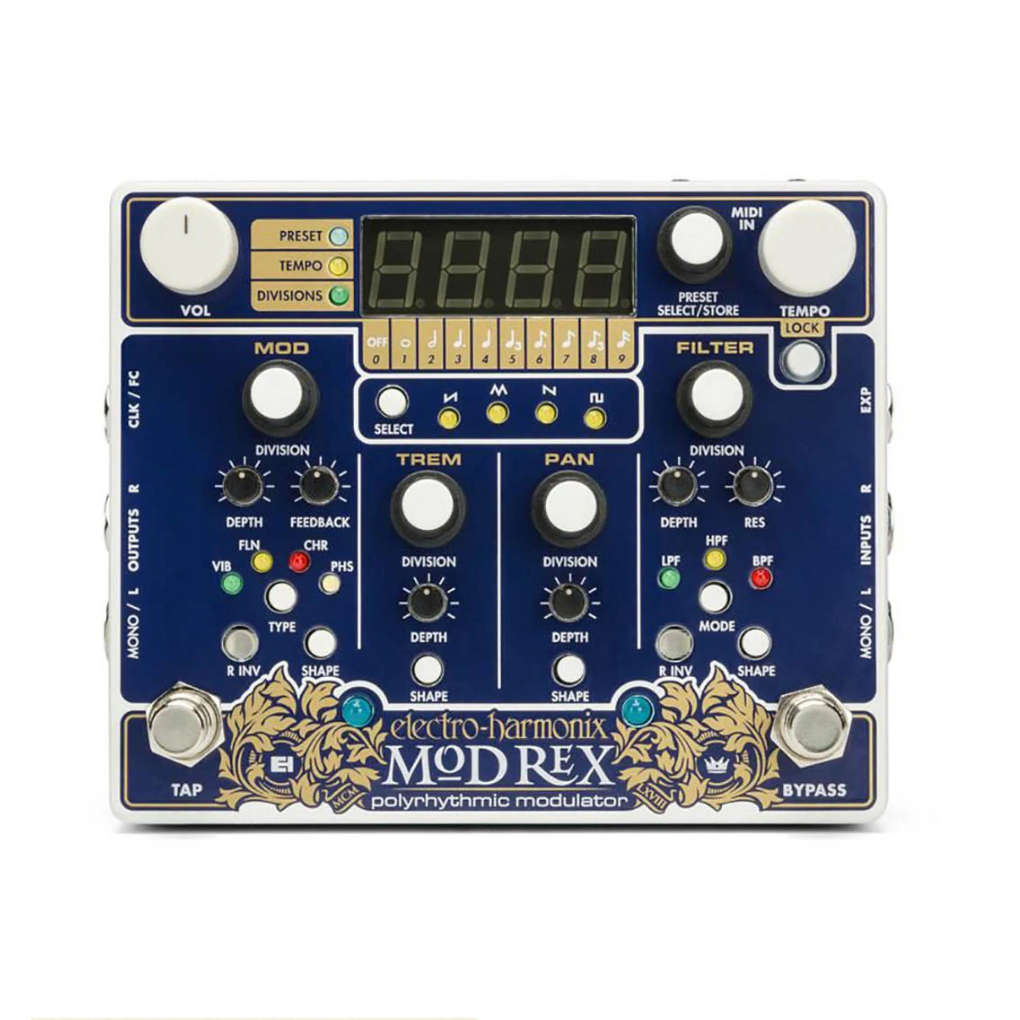 Electro-Harmonix Mod Rex Polyrhythmic Modulator Effects Pedal
