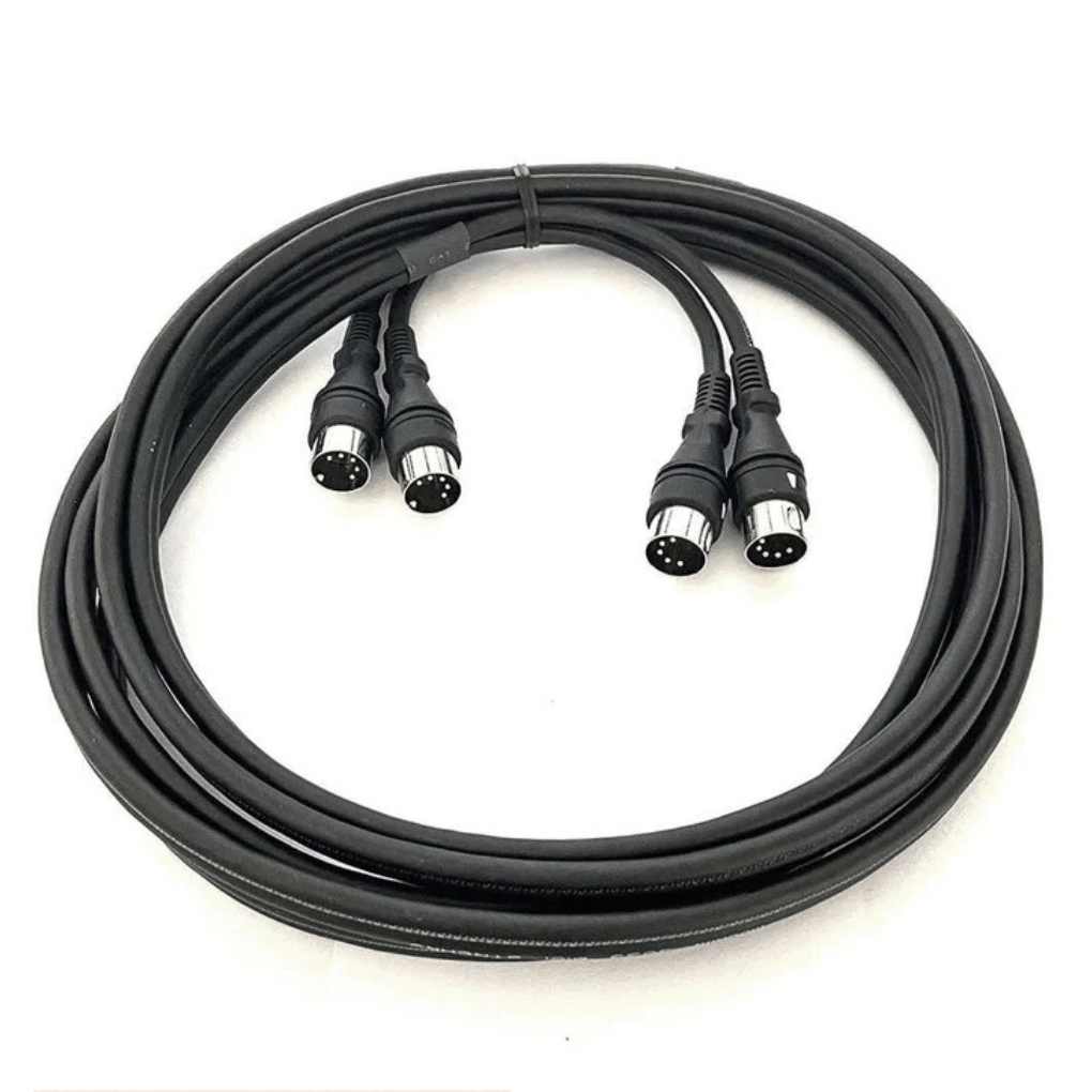 Mogami Dual MIDI Cable One Piece Moulded 5pin Connections (15ft)