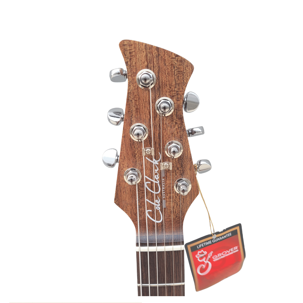 Cole Clark Hollow Baby Electric Guitar HSS, Black Tortoiseshell Pickguard - Image 2