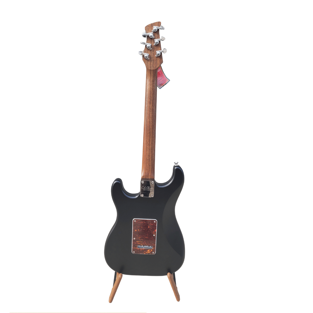 Cole Clark Hollow Baby Electric Guitar HSS, Black Tortoiseshell Pickguard - Image 4