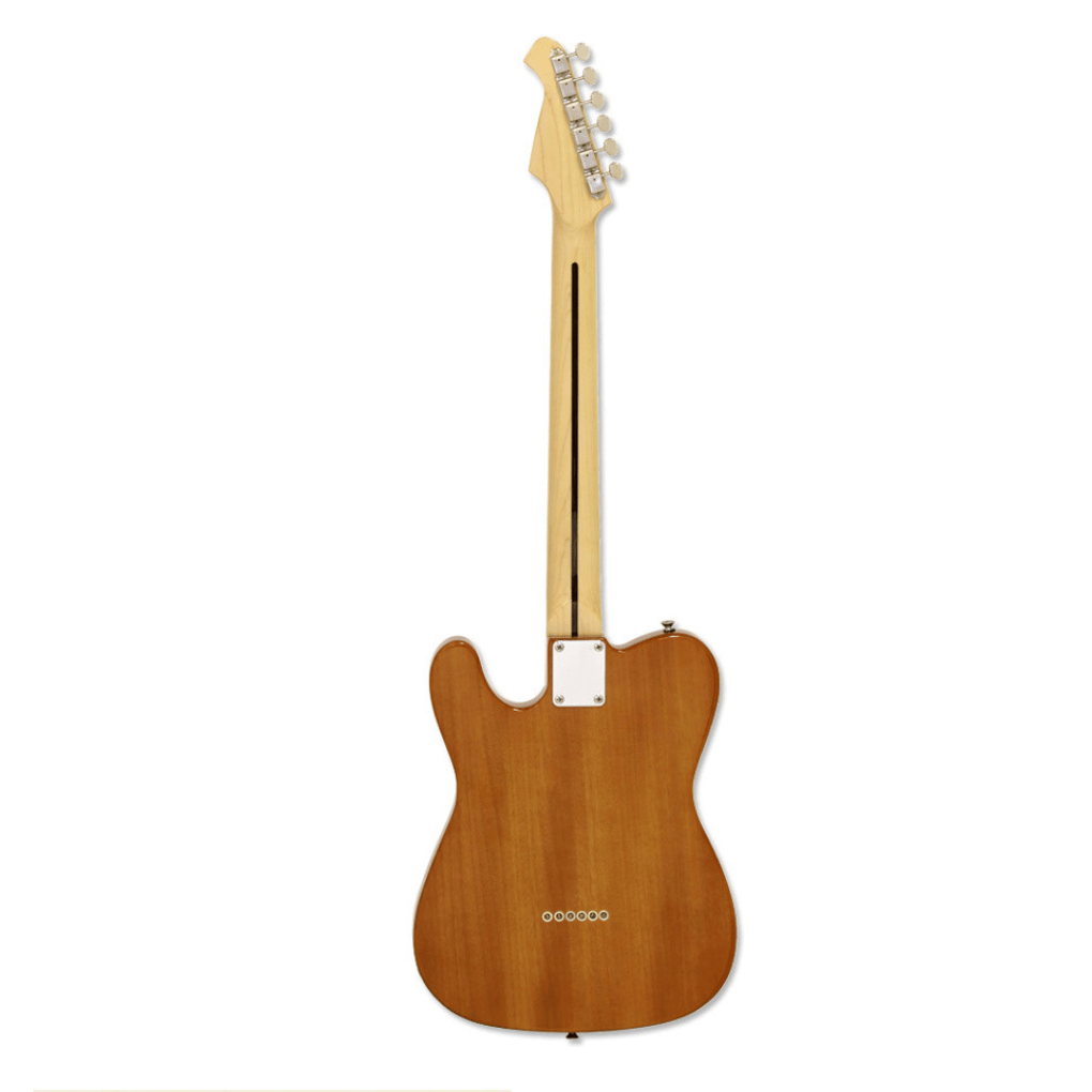 Aria 615-TL Series Semi-Hollow Electric Guitar in Natural Gloss - Image 2
