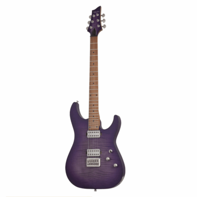 Schecter SCH3935 C-1 Standard Plus Electric Guitar - Transparent Purple Burst