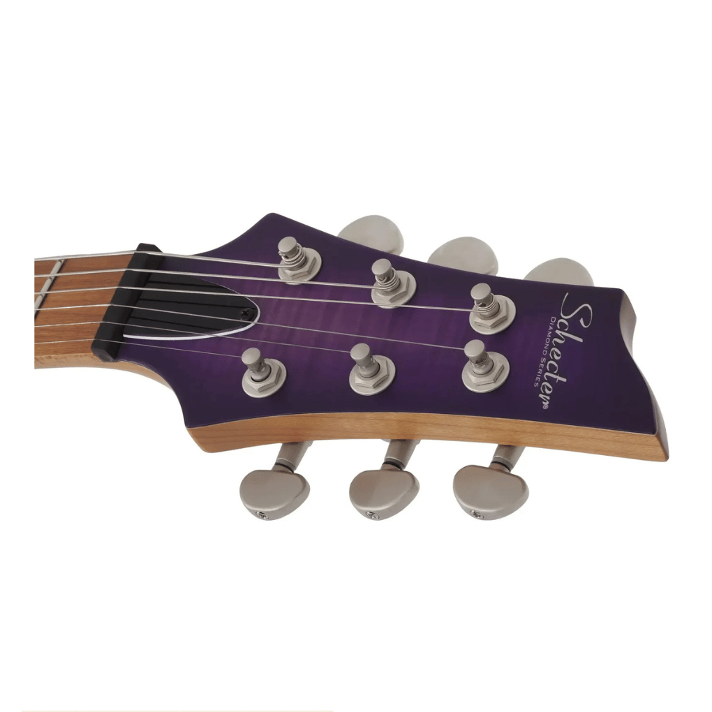 Schecter SCH3935 C-1 Standard Plus Electric Guitar - Transparent Purple Burst - Image 4