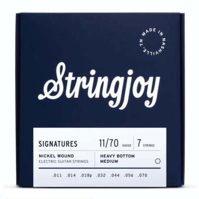 Stringjoy 11-70 7-String Heavy Bottom Medium Gauge Signatures - Nickel Wound Electric Guitar Strings