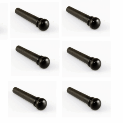 Guitar Bridge Pin-Set Allparts w/End Pin Ebony