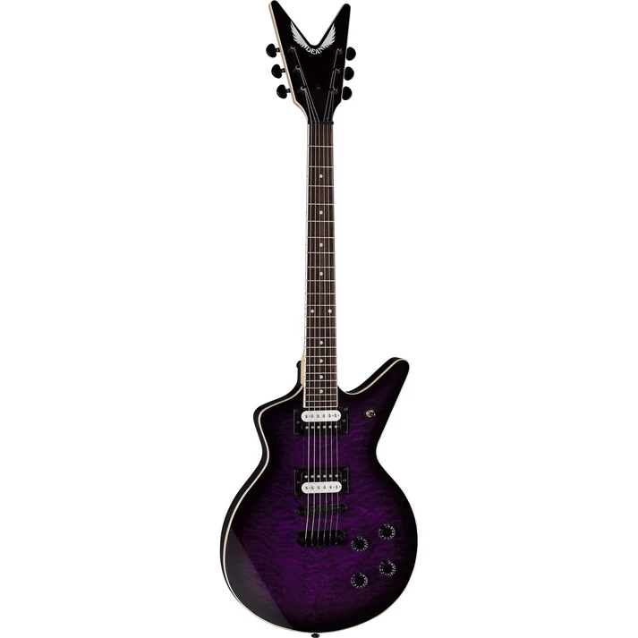 Dean Cadillac Quilted Maple Electric Guitar - Trans Purple Burst