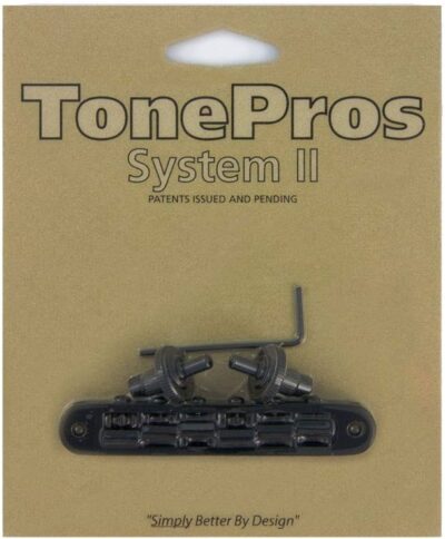 TonePros TP6-B Nashville Locking Tune-O-Matic Bridge — Black