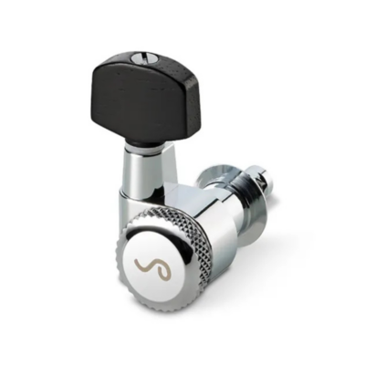 Schaller M6-PIN Rearlocking Machines 3/3-Chrome w/Ebony