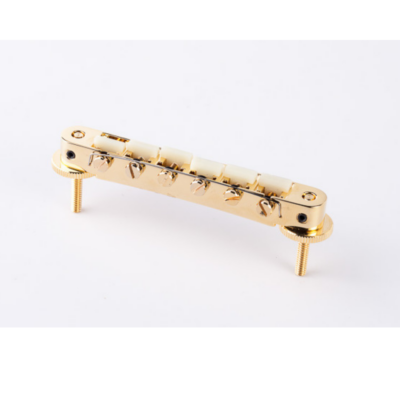 TonePros AVR2G ABR-1 Tune-o-matic Bridge with G Formula Saddles - Gold