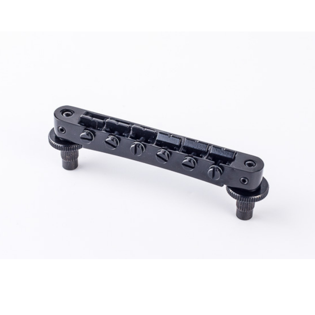 TonePros NVR2P-B AVR2 Nashville Post Tuneomatic Black Notched Saddles