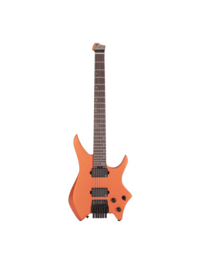 HILS HN3 – Satin Metallic Coral Orange – Headless 6-String Electric Guitar