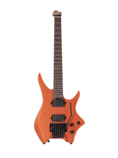 HILS HN5 – Satin Metallic Coral Orange – Headless 6-String Electric Guitar