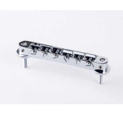 TonePros AVR2-C Tuneomatic Bridge Black ABR-1 Replacement Chrome