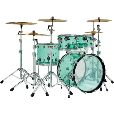 DW Design Series Acrylic 4-Piece Shell Pack Drum Kit in Sea Glass